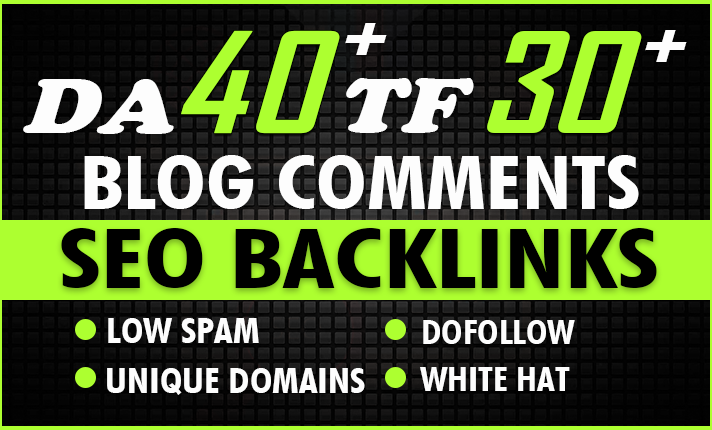 Get Manually Create 1200 High Authority Dofollow Blog Comments SEO Backlinks DA 40+