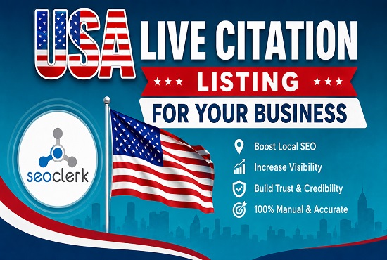 I will create 30 USA local citation links for your business