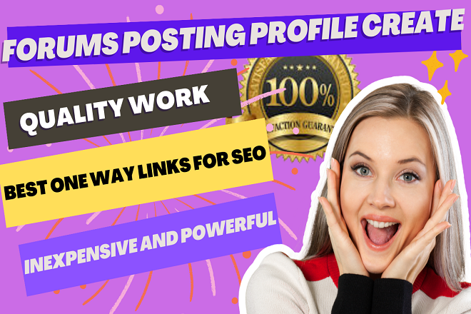 I will 50 build manual unique forum posting on high authority SEO forum posting backlinks 