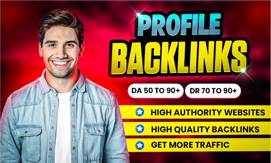 Powerful 200 dofollow profile backlinks DA50+ seo link building