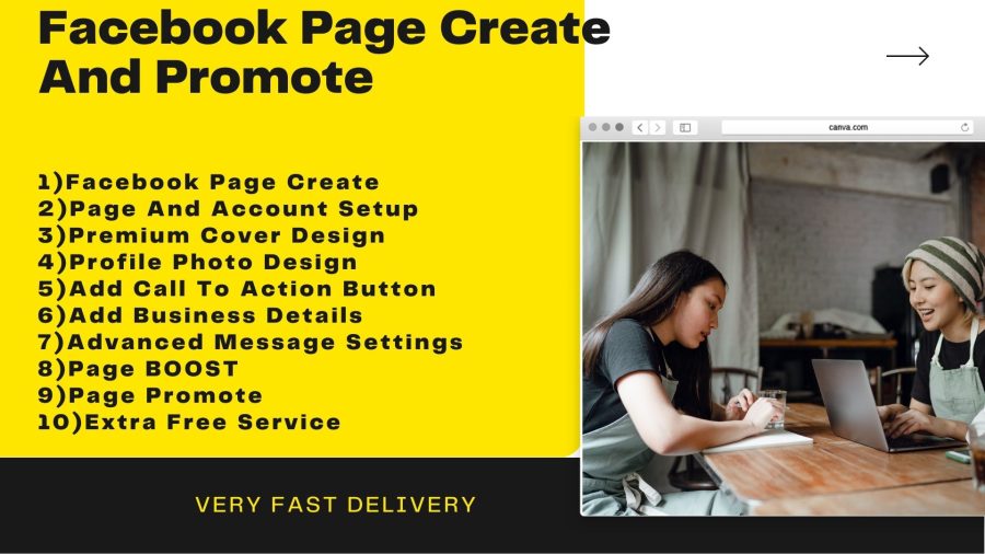 I will setup business page , create social media account, fan page creation.