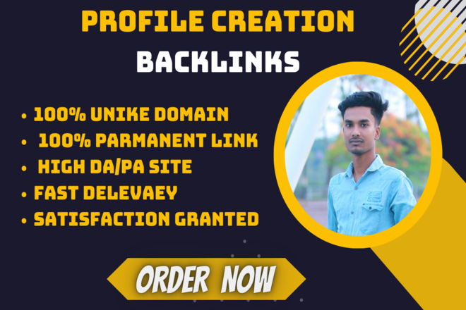 I Will originate 100 Hq social media profile creation SEO backlinks