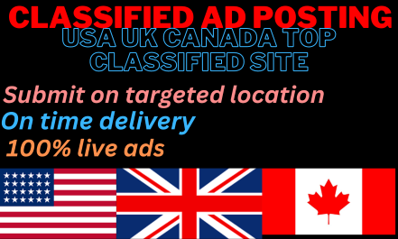  I will post 100 ads with backlink in USA UK CANADA top ad posting sites 