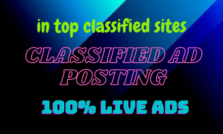  I will post 100 ads with backlink in USA UK CANADA top ad posting sites 