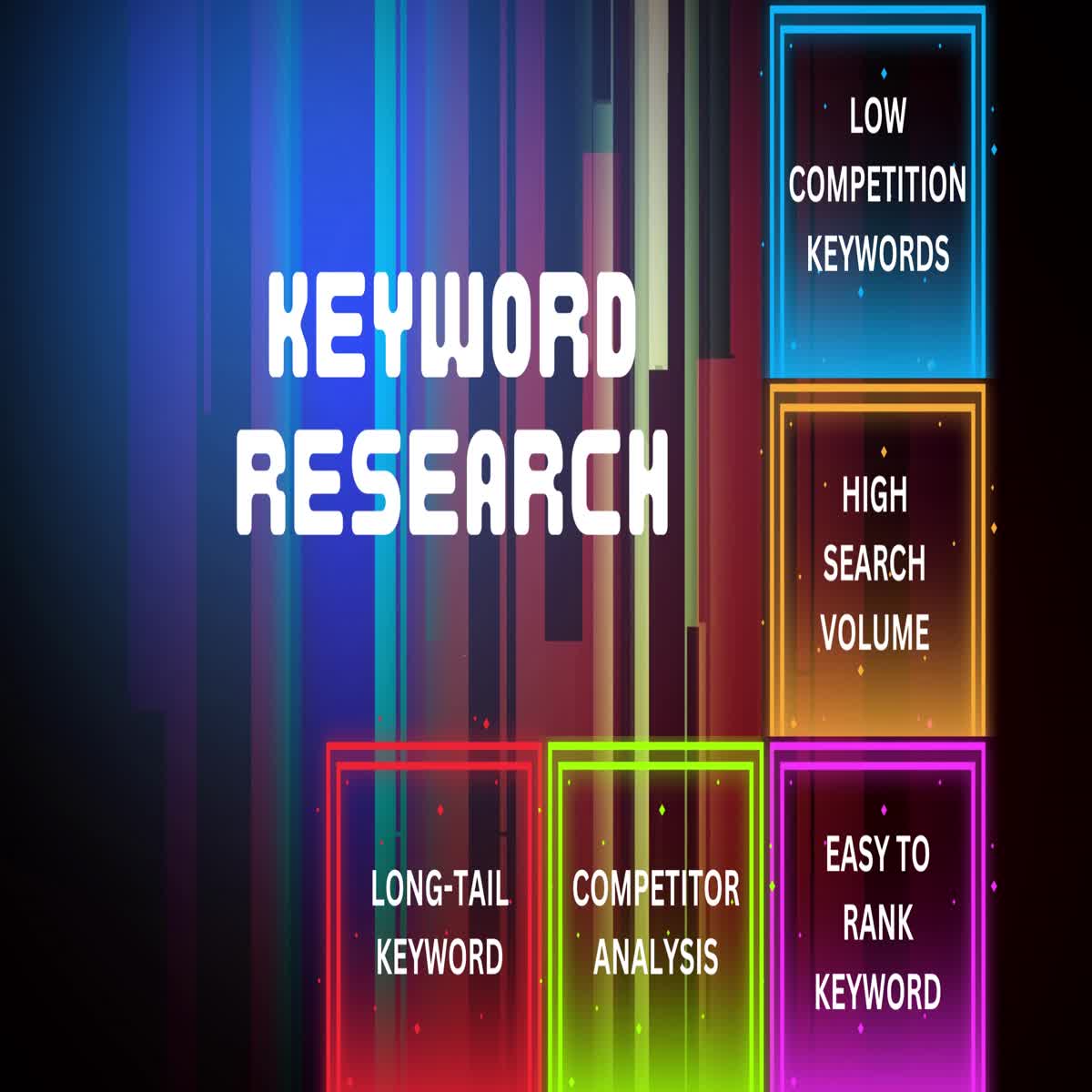 I will do keyword research for SEO with a long tail and competitor analysis