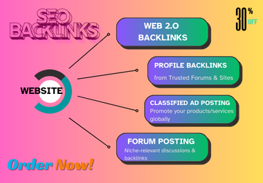 High-Quality Web 2.0, Profile, Classified & Forum Backlinks for SEO Ranking