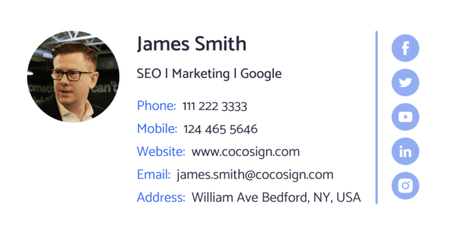 I will create HTML email signatures, clickable email signature, outlook signature