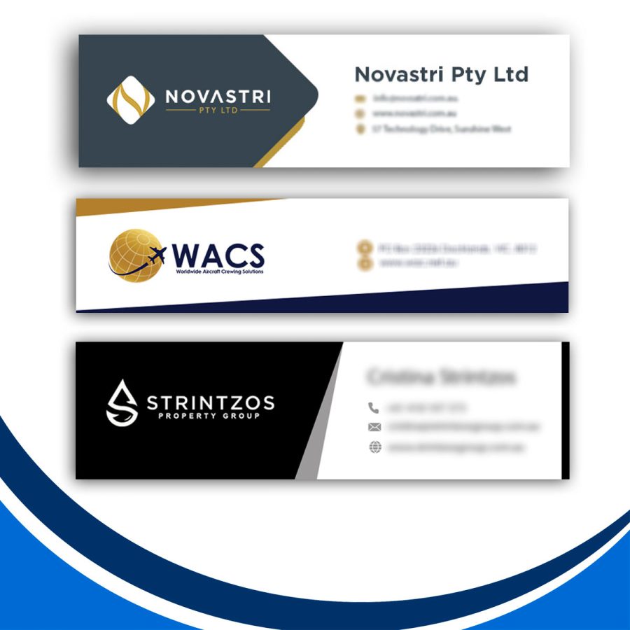I will create HTML email signatures, clickable email signature, outlook signature