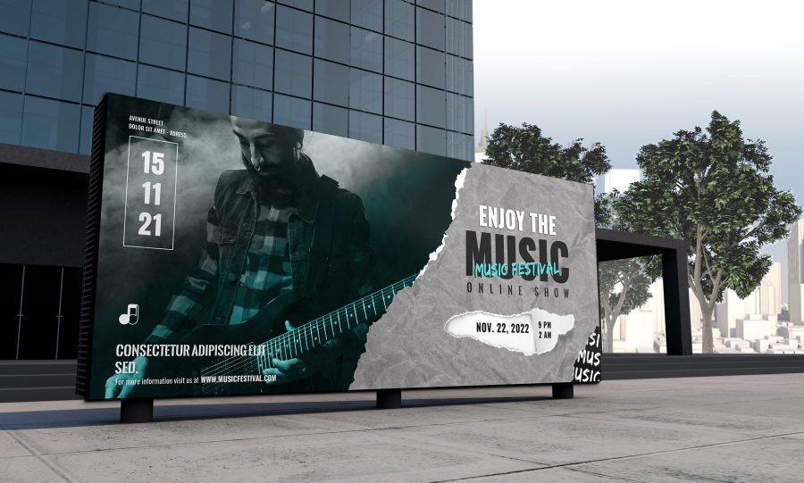 I will design outdoor advertising, billboards, hoarding, signage