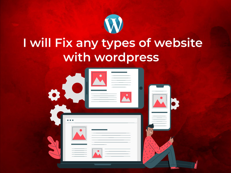 I will fix or create website within 24 hours with wordpress