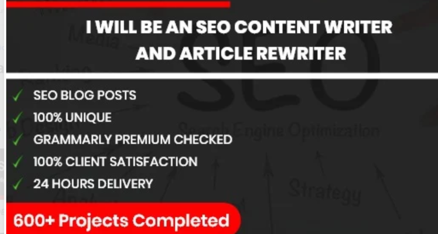 I will be an SEO content writer or blog writer