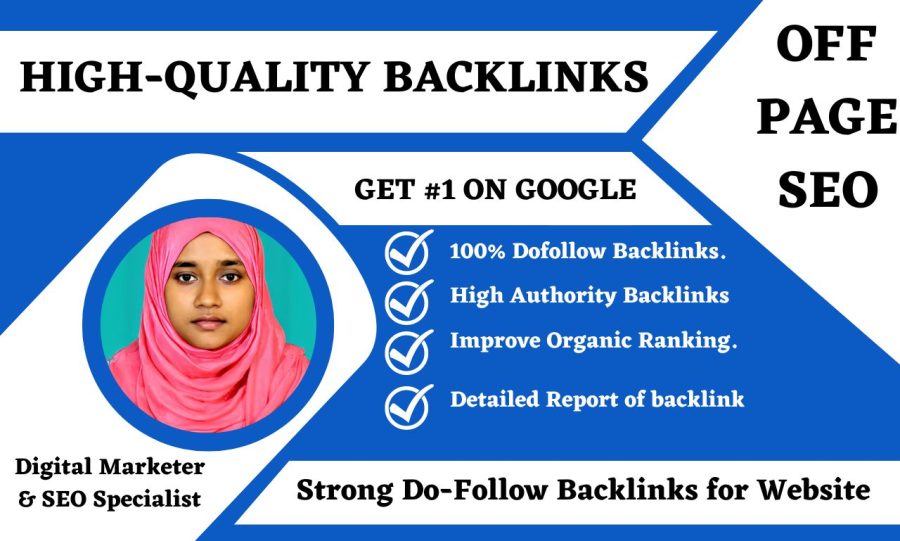 I will create do follow high quality backlink off page SEO