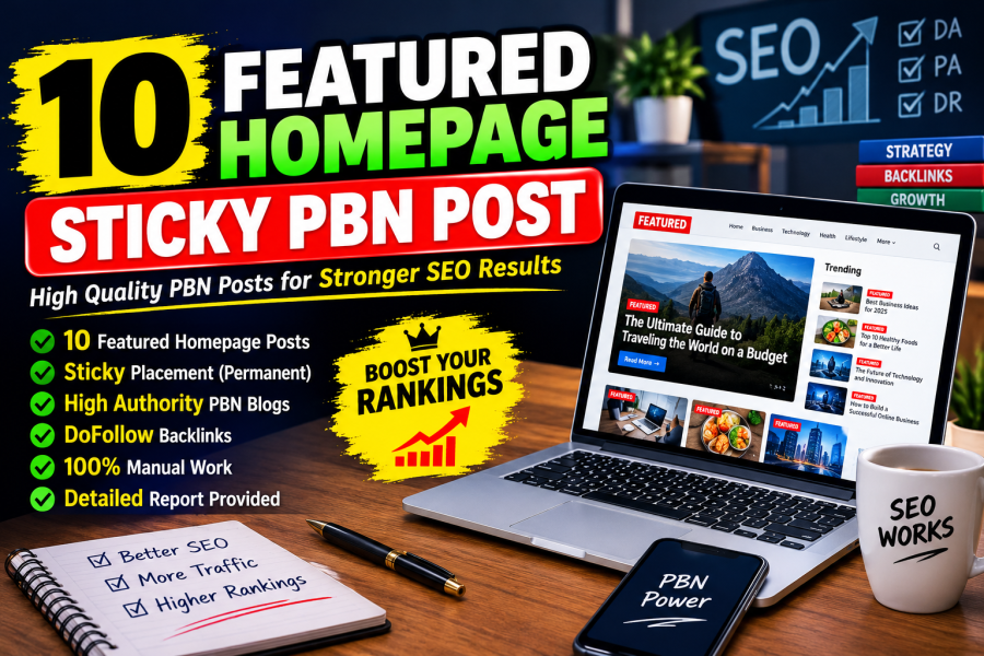 10 Featured Homepage Sticky PBN Posts for Powerful SEO Backlinks