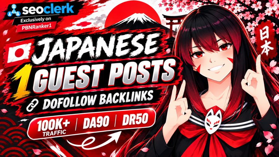 publish 1x japanese guest post on high DR japanese blog