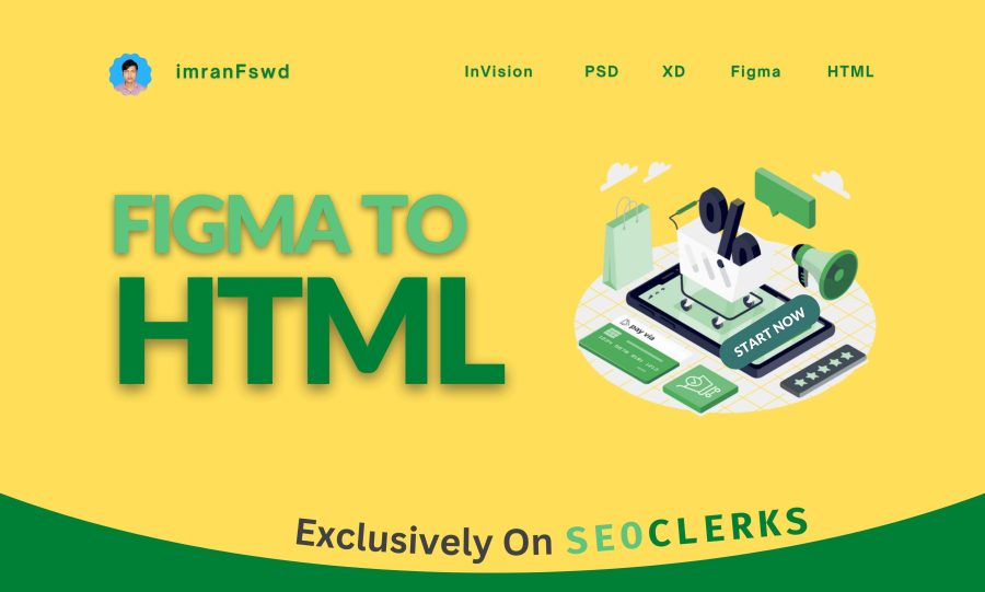 I Will Build HTML CSS Website, Convert Figma To HTML Website, XD To HTML Website Design Standard