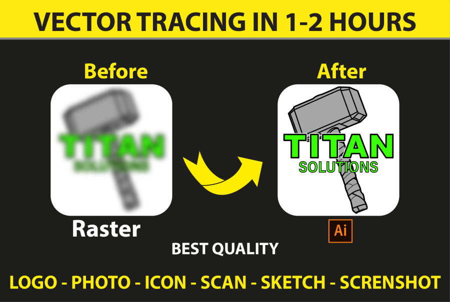 I will vectorize logo, vector tracing, convert to vector, any image