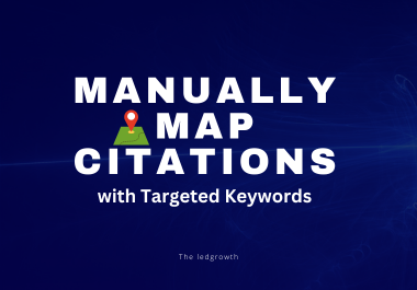 Manually create 350+ map citations with targeted keywords