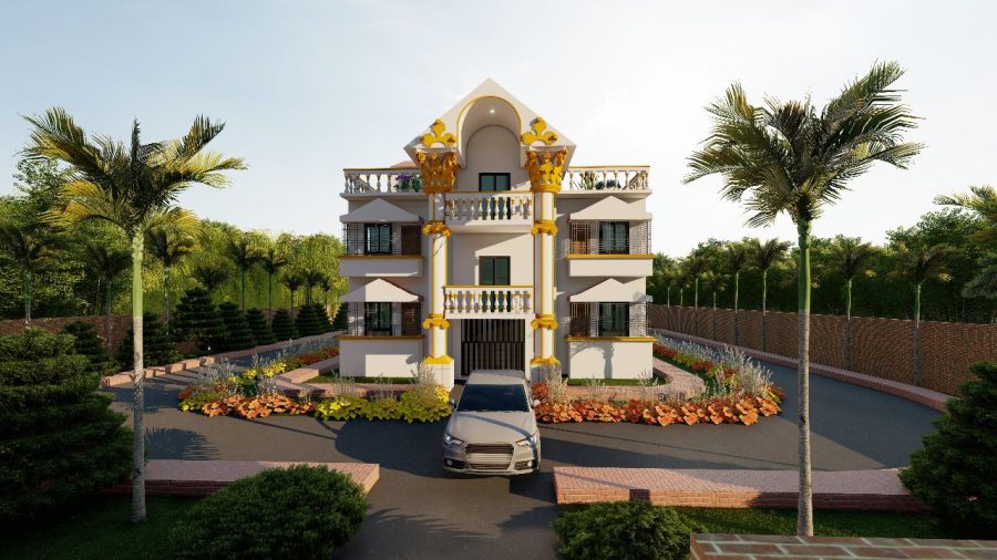 I will do exterior design with photorealistic render