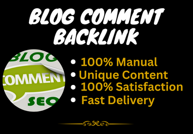 Build 500 blog comment backlinks in high authority blog posting site 