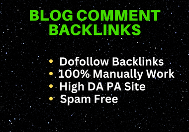  I will create 100 SEO blog post comment backlinks in high authority site