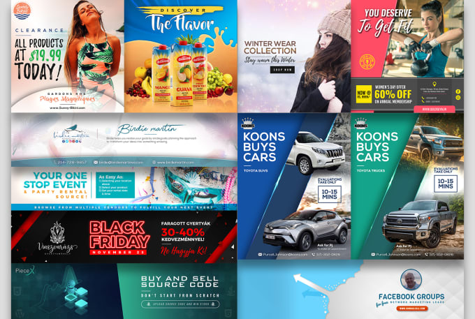 I will design professional web banners and ads for your website