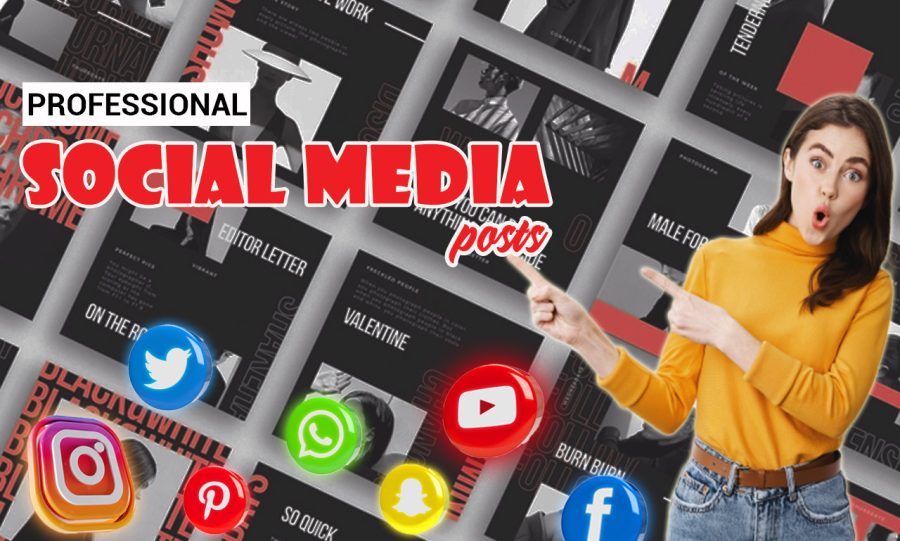 I will design attractive social media posts or creative ads professionally