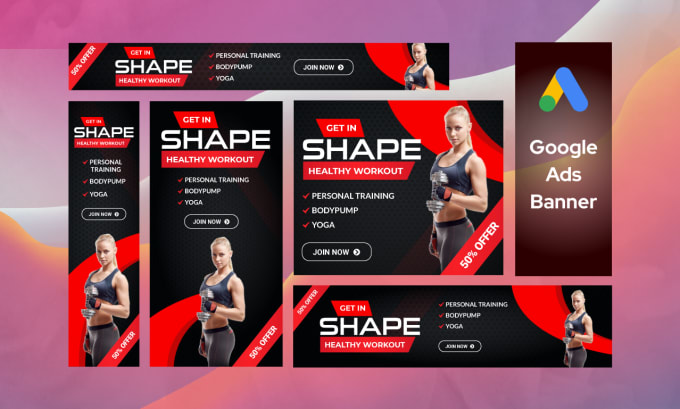 I will design professional web banners and ads for your website
