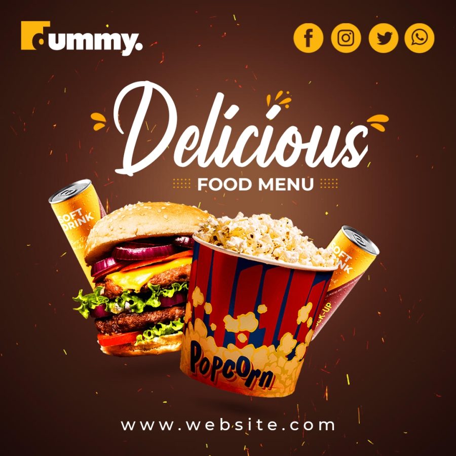 I will design amazing social media posts, banner, food menu and flyer for you 