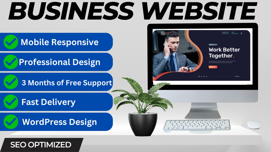 I will Bulid a wordpress website design, wordpress blog, and business website