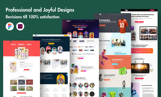 Landing page Design professional and modern