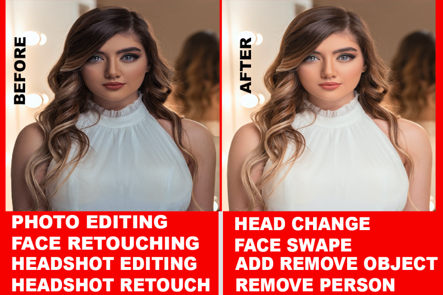 I will do advanced photo, image editing, retouching, background removal and enhancement 