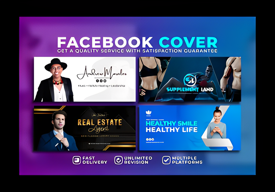 I will do Facebook cover, YouTube banner, twitter, or Instagram draft