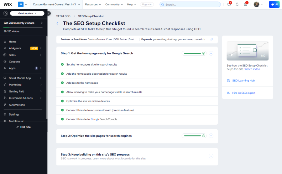 Wix on page seo and optimize your wix website 