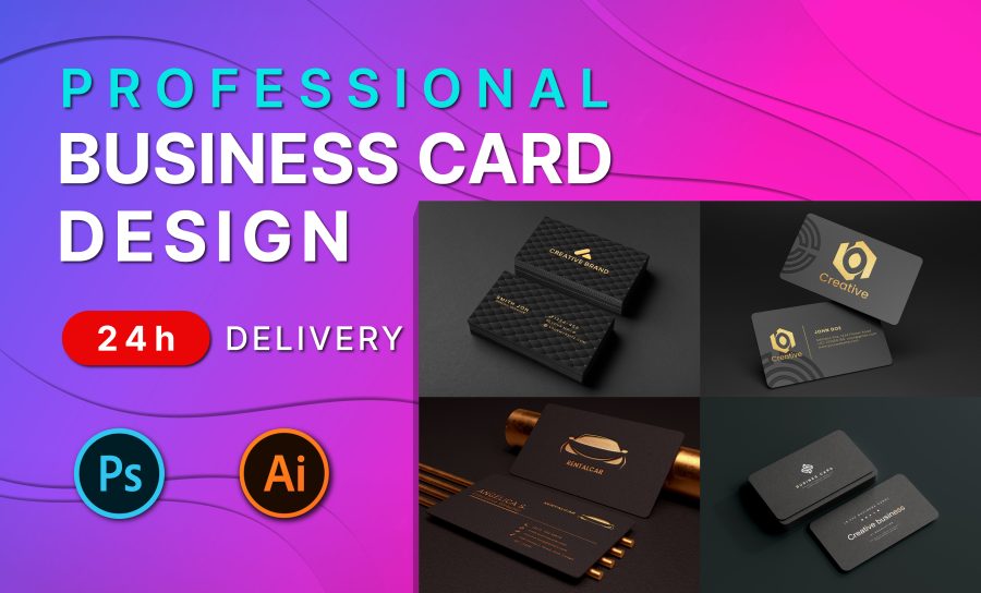 I will do minimalist luxury business card design