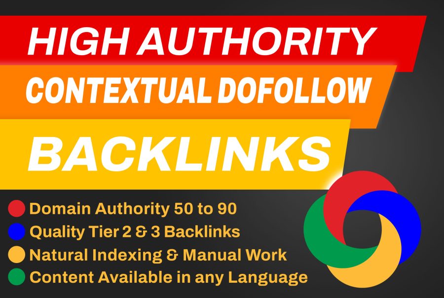 I will do seo contextual backlinks