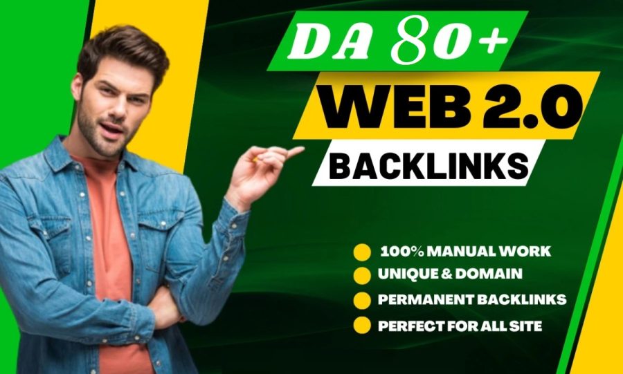 I Will Build 10 Web2.0 Backlinks High Quality SEO Service 