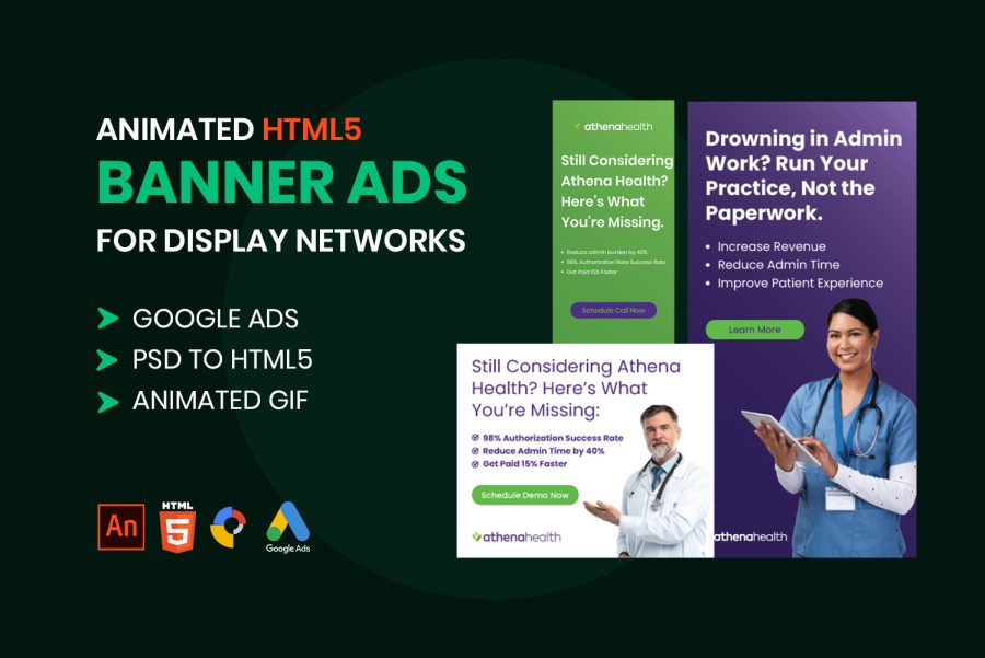 I will do amazing animated HTML5 banner ads for google adwords