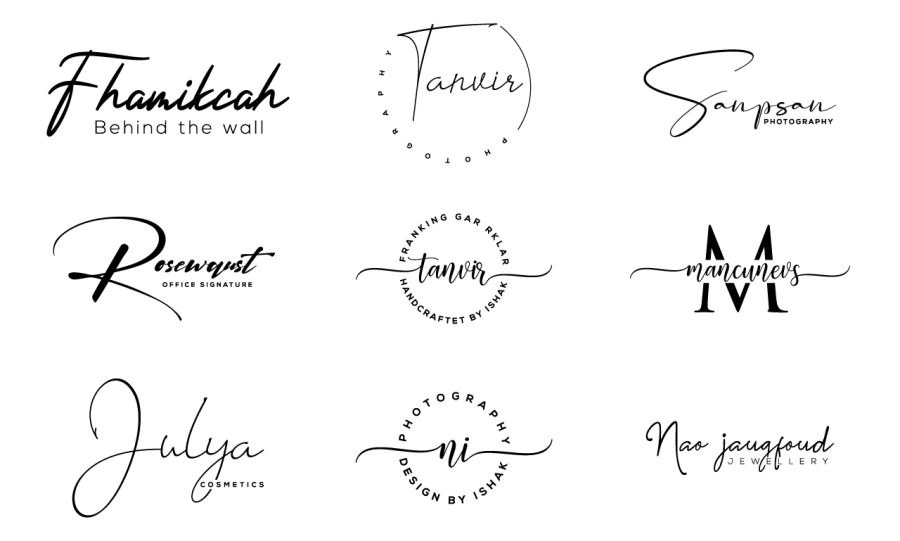 I will do calligraphy, script, typography, handwritten signature logo 