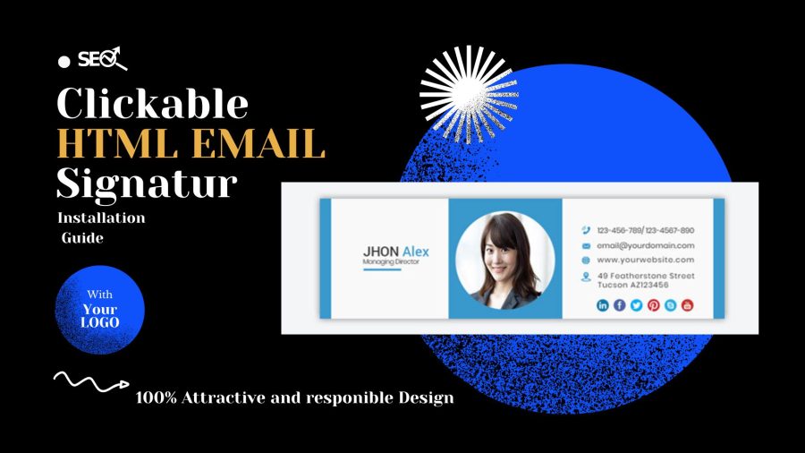 Create a Professional email Clickable HTML Signatures
