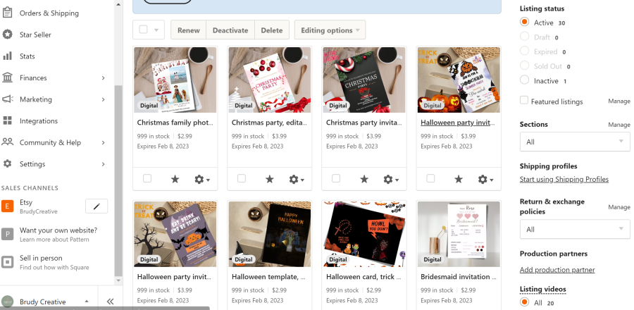 I will design and upload 10 digital products on your Etsy store with ON PAGE SEO.
