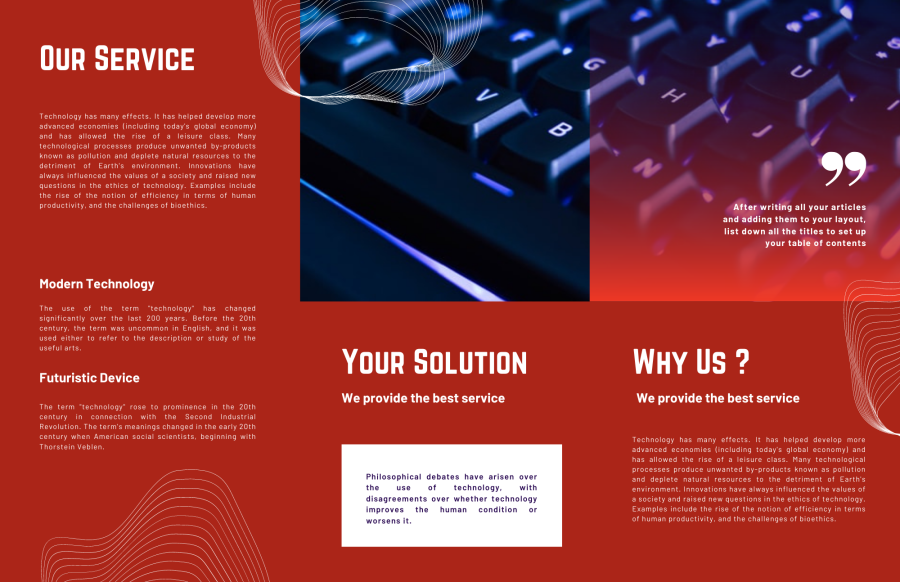 I can design a great brochure and pefect logo to introduce and promote your company 