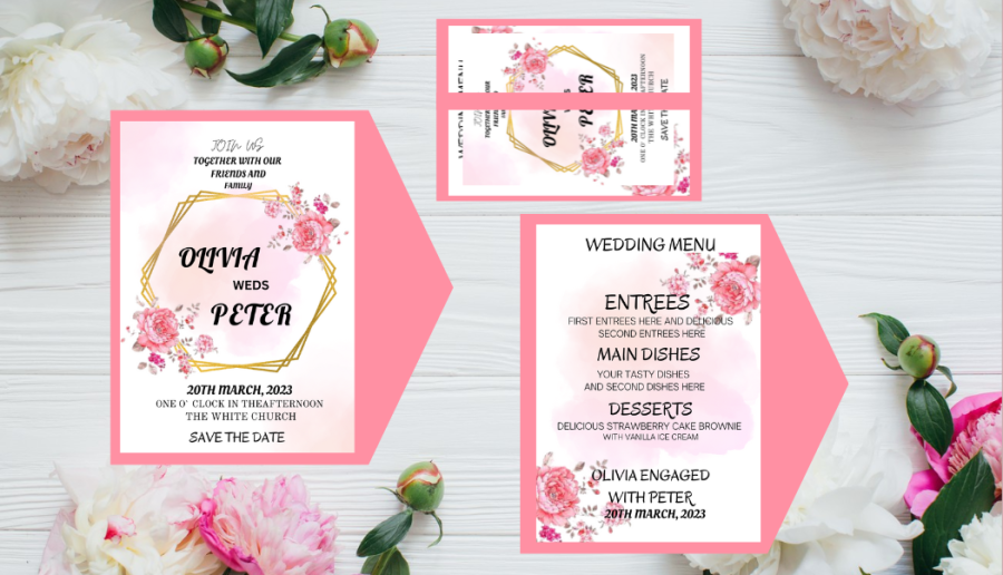 I will create beautiful wedding cards, birthday cards or any event invitation card