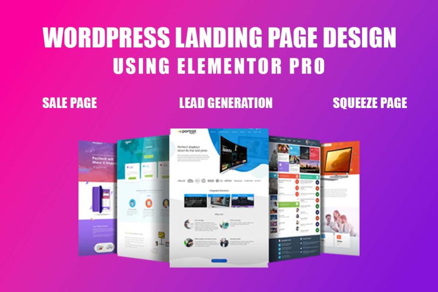 I will design wordpress landing page using elementor, wpbakery, astra pro or divi theme