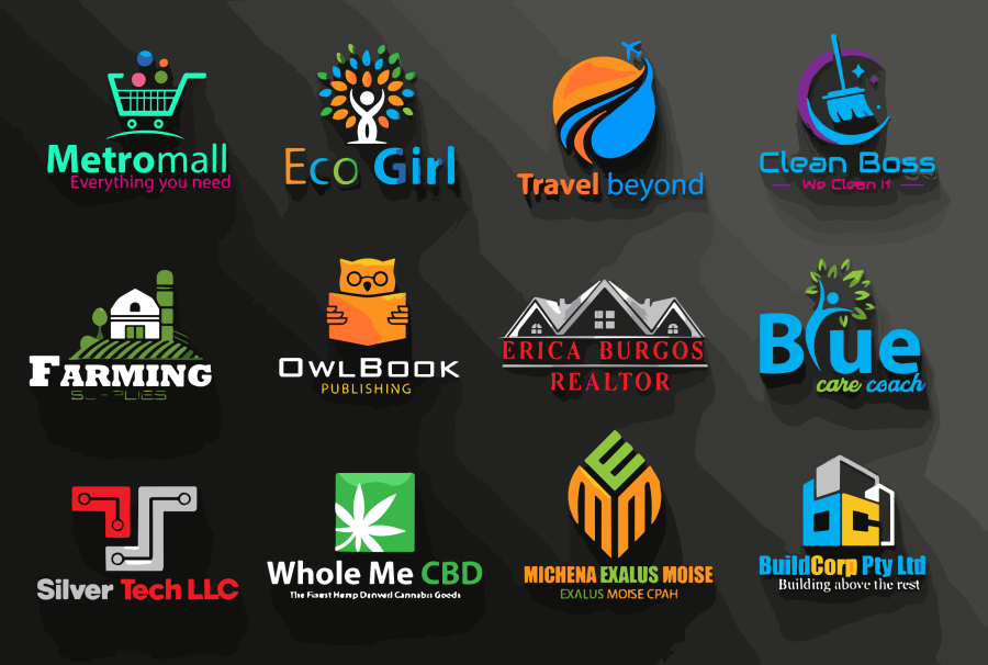 I will make minimalist & modern 3D logo design your brand and website 