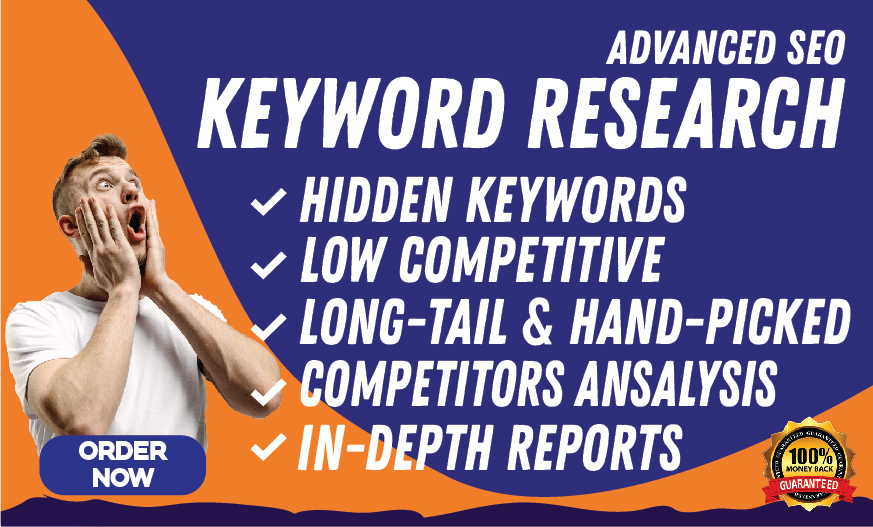 I will&nbsp;conduct in-depth keyword and competitor research for SEO.