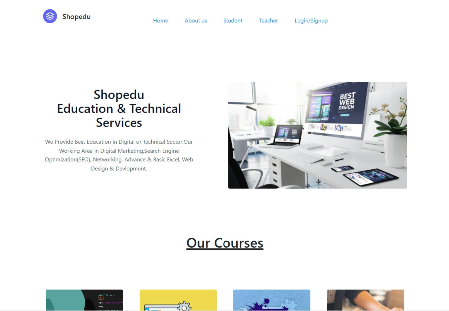 Frontend responsive HTML, CSS, JavaScript and Bootstrap website Design