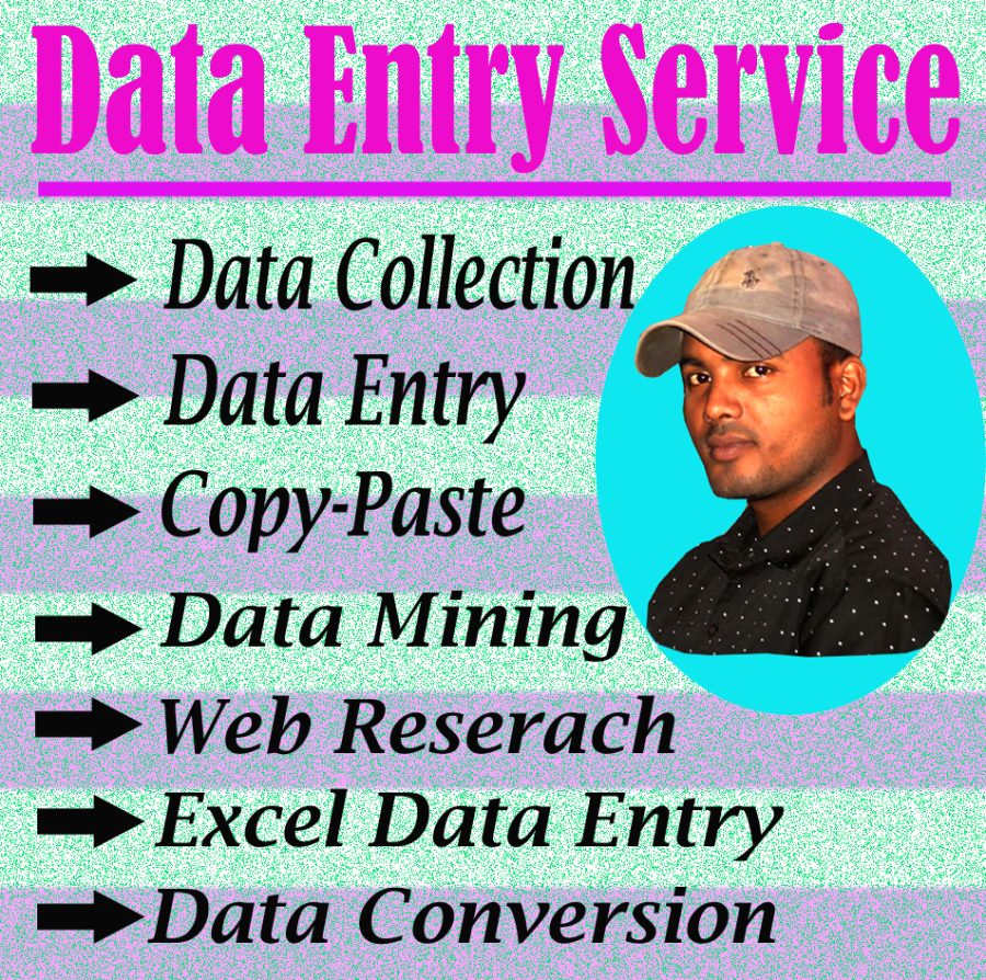 I will Do Data Entry, Data Typing, Copy & Paste, PDF Convert works for SEO.