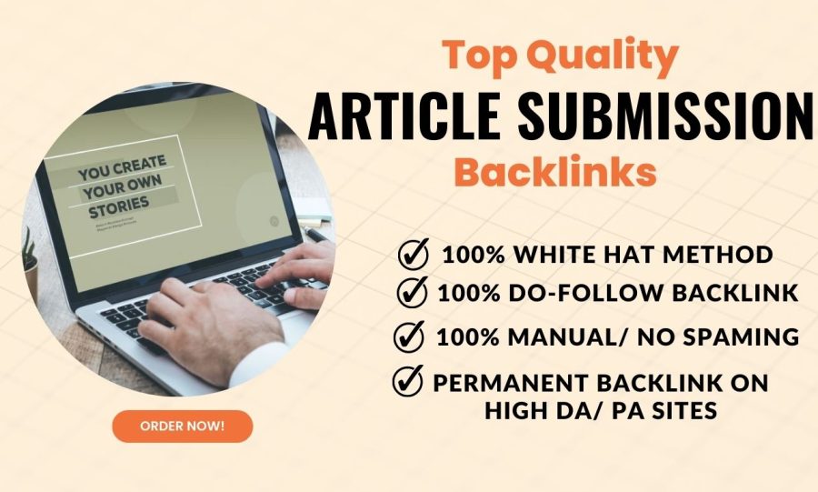 I will create 40 Article Submission on high DA, PA sites