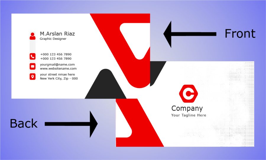I will design professional visiting card for you in just 5 hours 