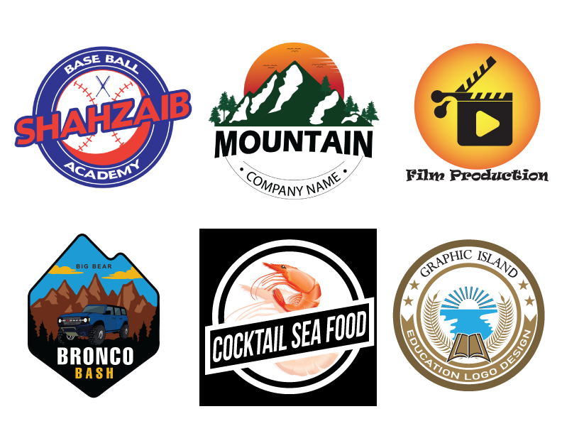 i will design batch patch circular and round logo or t-shirt logo etc emblem as you wish